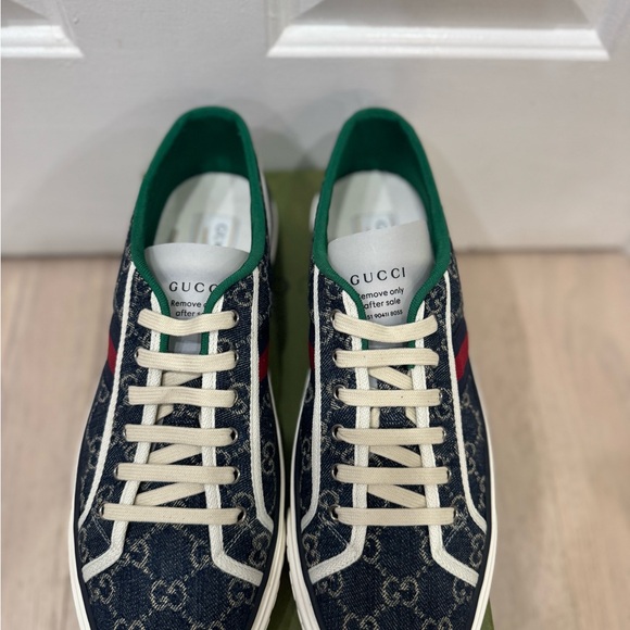 New Gucci Tennis 1977 Denim GG Logo Supreme Sneaker Shoes Size US Size 13 - Picture 4 of 10